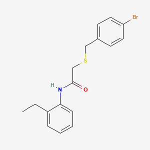 2-[(4-bromobenzyl)thio]-N-(2-ethylphenyl)acetamide