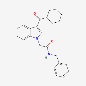 N-benzyl-2-[3-(cyclohexylcarbonyl)-1H-indol-1-yl]acetamide