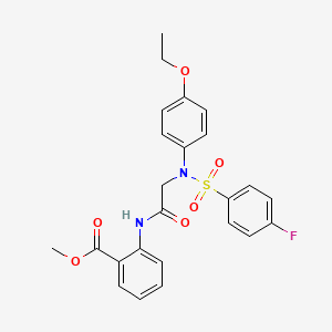 methyl 2-({N-(4-ethoxyphenyl)-N-[(4-fluorophenyl)sulfonyl]glycyl}amino)benzoate