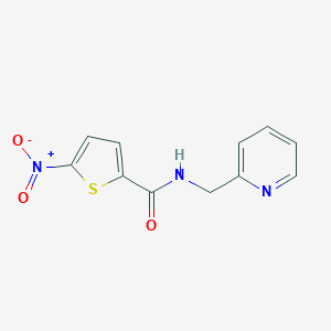 molecular formula C11H9N3O3S B348568 5-nitro-N-(2-pyridinylmethyl)-2-thiophenecarboxamide CAS No. 923824-14-0