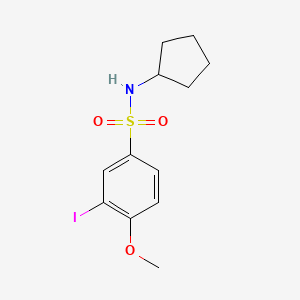 N-cyclopentyl-3-iodo-4-methoxybenzenesulfonamide