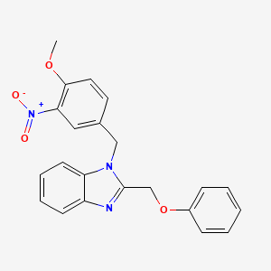 1-(4-methoxy-3-nitrobenzyl)-2-(phenoxymethyl)-1H-benzimidazole