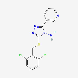 3-[(2,6-dichlorobenzyl)thio]-5-(3-pyridinyl)-4H-1,2,4-triazol-4-amine