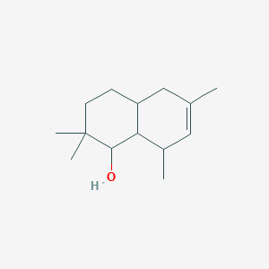 molecular formula C14H24O B034860 1-Naphthalenol, 1,2,3,4,4a,5,8,8a-octahydro-2,2,6,8-tetramethyl- CAS No. 103614-86-4