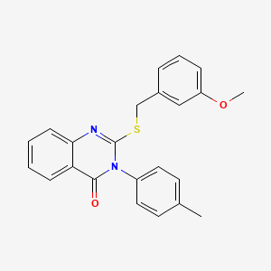 2-((3-Methoxybenzyl)thio)-3-(4-methylphenyl)-4(3H)-quinazolinone