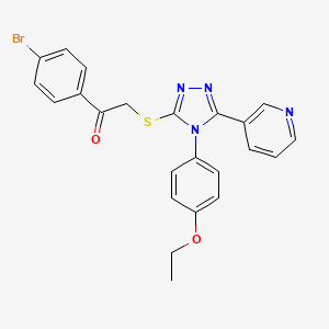 1-(4-bromophenyl)-2-{[4-(4-ethoxyphenyl)-5-(pyridin-3-yl)-4H-1,2,4-triazol-3-yl]sulfanyl}ethanone