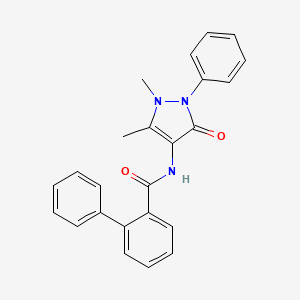 N-(1,5-dimethyl-3-oxo-2-phenyl-2,3-dihydro-1H-pyrazol-4-yl)biphenyl-2-carboxamide