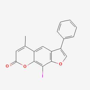 9-iodo-5-methyl-3-phenyl-7H-furo[3,2-g]chromen-7-one