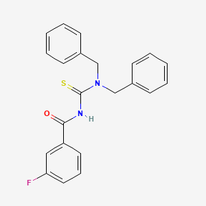 N-[(dibenzylamino)carbonothioyl]-3-fluorobenzamide