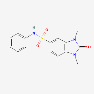 1,3-dimethyl-2-oxo-N-phenyl-2,3-dihydro-1H-benzimidazole-5-sulfonamide