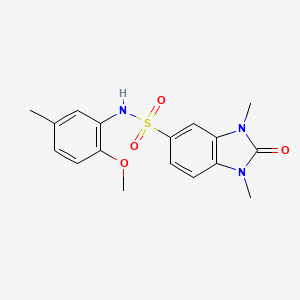 N-(2-methoxy-5-methylphenyl)-1,3-dimethyl-2-oxo-2,3-dihydro-1H-benzimidazole-5-sulfonamide