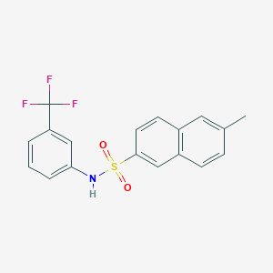 6-methyl-N-[3-(trifluoromethyl)phenyl]naphthalene-2-sulfonamide