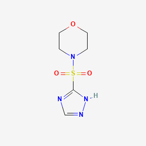 molecular formula C6H10N4O3S B3486262 4-(1H-1,2,4-triazol-5-ylsulfonyl)morpholine 