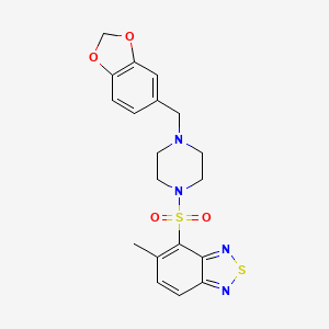 4-({4-[(2H-1,3-BENZODIOXOL-5-YL)METHYL]PIPERAZIN-1-YL}SULFONYL)-5-METHYL-2,1,3-BENZOTHIADIAZOLE