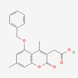 [5-(benzyloxy)-4,7-dimethyl-2-oxo-2H-chromen-3-yl]acetic acid