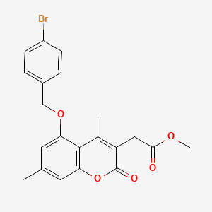 METHYL 2-{5-[(4-BROMOPHENYL)METHOXY]-4,7-DIMETHYL-2-OXO-2H-CHROMEN-3-YL}ACETATE