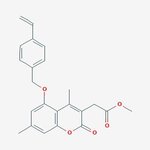 METHYL 2-{5-[(4-ETHENYLPHENYL)METHOXY]-4,7-DIMETHYL-2-OXO-2H-CHROMEN-3-YL}ACETATE