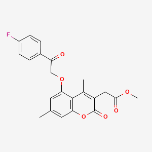 methyl 2-{5-[2-(4-fluorophenyl)-2-oxoethoxy]-4,7-dimethyl-2-oxo-2H-chromen-3-yl}acetate