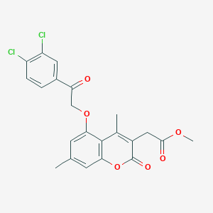 methyl 2-{5-[2-(3,4-dichlorophenyl)-2-oxoethoxy]-4,7-dimethyl-2-oxo-2H-chromen-3-yl}acetate