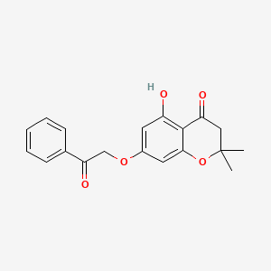 5-HYDROXY-2,2-DIMETHYL-7-(2-OXO-2-PHENYLETHOXY)-3,4-DIHYDRO-2H-1-BENZOPYRAN-4-ONE