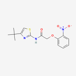 N-(4-tert-butyl-1,3-thiazol-2-yl)-2-(2-nitrophenoxy)acetamide