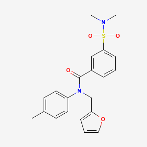 3-[(dimethylamino)sulfonyl]-N-(2-furylmethyl)-N-(4-methylphenyl)benzamide