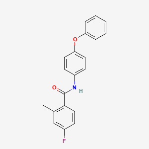 4-fluoro-2-methyl-N-(4-phenoxyphenyl)benzamide