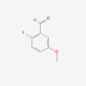 molecular formula C8H7FO2 B034865 2-氟-5-甲氧基苯甲醛 CAS No. 105728-90-3