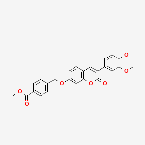 methyl 4-({[3-(3,4-dimethoxyphenyl)-2-oxo-2H-chromen-7-yl]oxy}methyl)benzoate