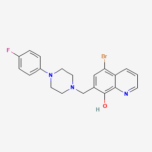 5-BROMO-7-{[4-(4-FLUOROPHENYL)PIPERAZINO]METHYL}-8-QUINOLINOL