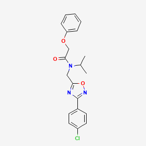 N-{[3-(4-chlorophenyl)-1,2,4-oxadiazol-5-yl]methyl}-2-phenoxy-N-(propan-2-yl)acetamide