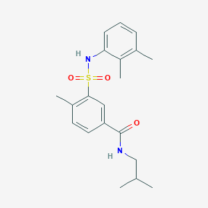 3-{[(2,3-dimethylphenyl)amino]sulfonyl}-N-isobutyl-4-methylbenzamide