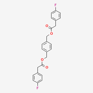 4-({[2-(4-FLUOROPHENYL)ACETYL]OXY}METHYL)BENZYL 2-(4-FLUOROPHENYL)ACETATE