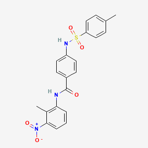 N-(2-methyl-3-nitrophenyl)-4-{[(4-methylphenyl)sulfonyl]amino}benzamide