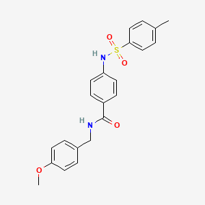 N-(4-methoxybenzyl)-4-{[(4-methylphenyl)sulfonyl]amino}benzamide