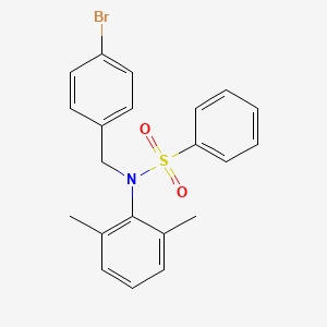 N-(4-bromobenzyl)-N-(2,6-dimethylphenyl)benzenesulfonamide