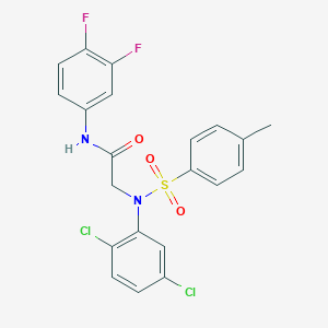 N~2~-(2,5-dichlorophenyl)-N~1~-(3,4-difluorophenyl)-N~2~-[(4-methylphenyl)sulfonyl]glycinamide