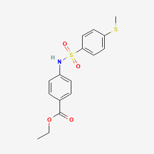 ethyl 4-({[4-(methylthio)phenyl]sulfonyl}amino)benzoate