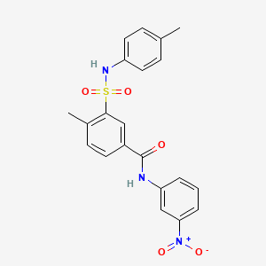 4-methyl-3-{[(4-methylphenyl)amino]sulfonyl}-N-(3-nitrophenyl)benzamide