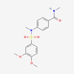 4-[[(3,4-dimethoxyphenyl)sulfonyl](methyl)amino]-N-methylbenzamide