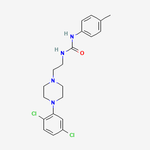 1-[2-[4-(2,5-Dichlorophenyl)piperazin-1-yl]ethyl]-3-(4-methylphenyl)urea