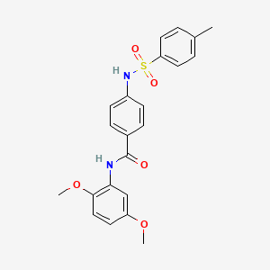 N-(2,5-dimethoxyphenyl)-4-{[(4-methylphenyl)sulfonyl]amino}benzamide