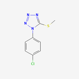 molecular formula C8H7ClN4S B3486956 1-(4-chlorophenyl)-5-(methylthio)-1H-tetrazole 