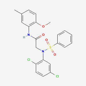 N~2~-(2,5-dichlorophenyl)-N~1~-(2-methoxy-5-methylphenyl)-N~2~-(phenylsulfonyl)glycinamide