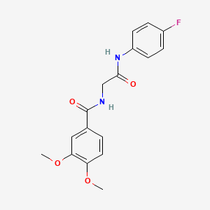 N-{2-[(4-fluorophenyl)amino]-2-oxoethyl}-3,4-dimethoxybenzamide