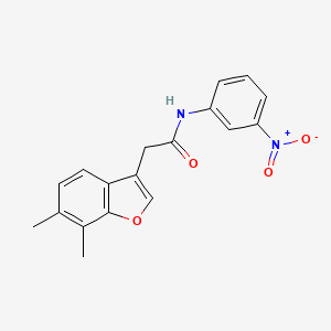 2-(6,7-dimethyl-1-benzofuran-3-yl)-N-(3-nitrophenyl)acetamide