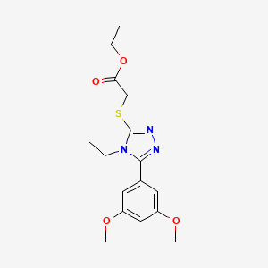 ethyl {[5-(3,5-dimethoxyphenyl)-4-ethyl-4H-1,2,4-triazol-3-yl]thio}acetate