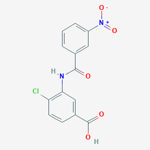 4-chloro-3-[(3-nitrobenzoyl)amino]benzoic acid