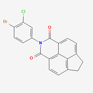 molecular formula C20H11BrClNO2 B3487098 2-(4-bromo-3-chlorophenyl)-6,7-dihydro-1H-indeno[6,7,1-def]isoquinoline-1,3(2H)-dione 