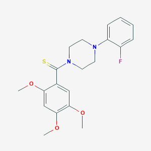 1-(2-fluorophenyl)-4-[(2,4,5-trimethoxyphenyl)carbonothioyl]piperazine